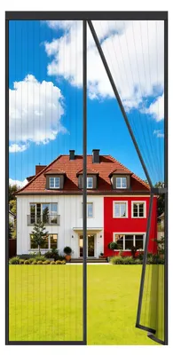 Productafbeelding van Magnetisch vliegenhor voor deur, 120x220 cm, zwart