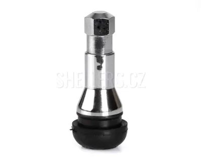 Obrázek produktu pro Ventil TR413C, Ø 11,5mm, gumový s chromovým překrytem, délka 43mm