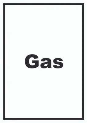 Produktbild von Gas Schild mit Text Anschluss hochkant A1 Rückseite selbstklebend