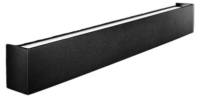 Obrázek produktu pro Moderní LED nástěnné svítidlo z matně černého hliníku, 30 W, 3000 K, štíhlý a elegantní design pro vnitřní osvětlení – Perenz