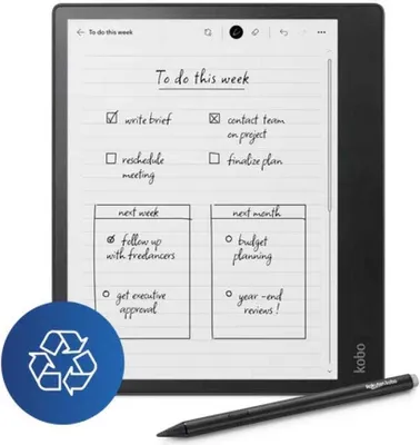 Obrázek produktu pro Rakuten Kobo Elipsa 2E, 26,2 cm (10.3"), E Ink Carta, 1404 x 1872 px, 1200:1, FLEPUB, CBR, CBZ, EPUB DRM, HTML, MOBI, PDF, RTF, TXT, BMP, GIF, JPEG, PNG, TIFF