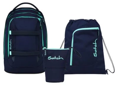 Produktbild von Satch, Schulrucksack-Set PACK Ocean Mint 3-teilig, ab 5. Klasse