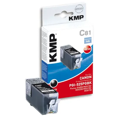 Image de KMP C81 Cartouche d'encre noire compatible avec PGI-525 PGBK