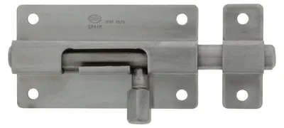Produktbild von Türriegel aus Edelstahl, silberfarben, 50 x 38 mm