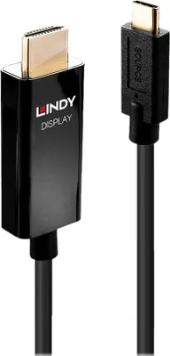 Image de Câble adaptateur LINDY USB type C vers HDMI avec HDR 1m