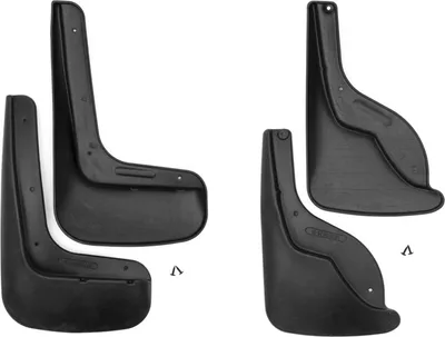 Image de Bavettes Garde Boue pour Ford Edge 2016-2021 Avant & Arrière Plastique Noir 4Pcs