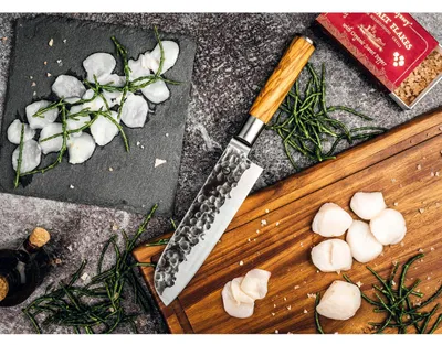 Obrázek produktu pro Nůž Santoku Olive 18 cm, FORGED