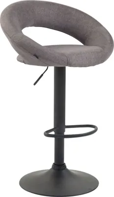Produktbild von Barhocker Olinda Stoff schwarz grau