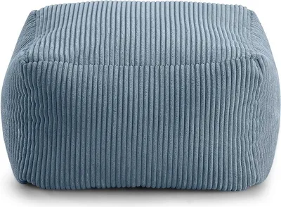 Produktbild von Kinder Sitzsack „MIKI“ - Bequem, Montessori Sitzkissen für Kinderzimmer (Blau, 50x50x30 cm)