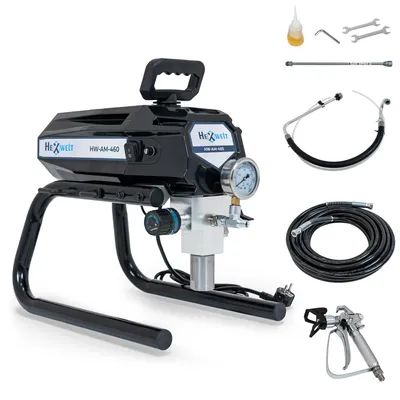 Zdjęcie produktu dla Agregat malarski Airless HEXWELT HW-AM-460 1000 W 210 bar 1,8 l/min