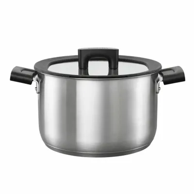 Zdjęcie produktu dla Garnek 5 l z pokrywką Hard Face Steel 1052241
