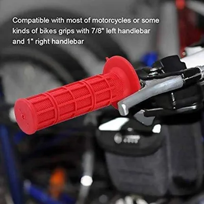 Obrázok produktu pre Rukoväte na motocykle a bicykle, upínacie rukoväte, 22/25 mm, červené