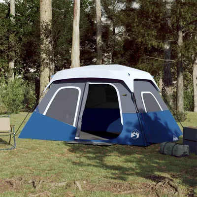 Immagine prodotto di vidaXL Tenda familiare con LED 6 persone azzurro sgancio rapido