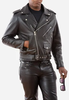 Produktbild von Brando Herren Lederjacke Tschul – Schwarz / XL