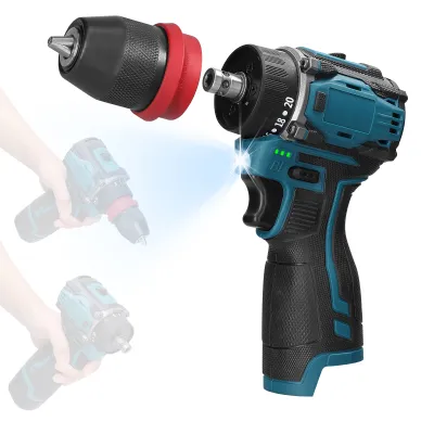Zdjęcie produktu dla wkrętarka elektryczna 18V 2w1 Lithium Drill Wielofunkcyjne elektronarzędzie z silnikiem bezszczotkowym o momencie obrotowym 45 Nm Praktyczna wkrętarka do sprzętu AGD Montaż mebli Naprawa elektroniki samochodowej