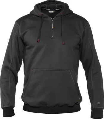 Produktbild von DASSY® Indy Kapuzensweatshirt ANTHRAZITGRAU/SCHWARZ Gr.M Länge: STANDARD