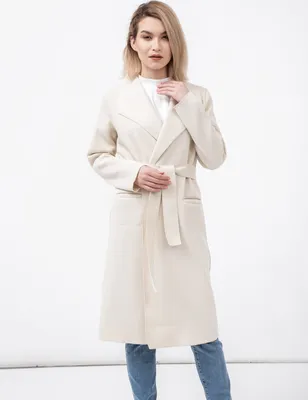 Produktbild von VILA Legerer Mantel mit Bindegürtel Dünne Sweat Winterjacke Größe XS