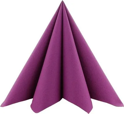 Produktbild von 12 Servietten Linclass Airlaid Uni aubergine 40x40cm