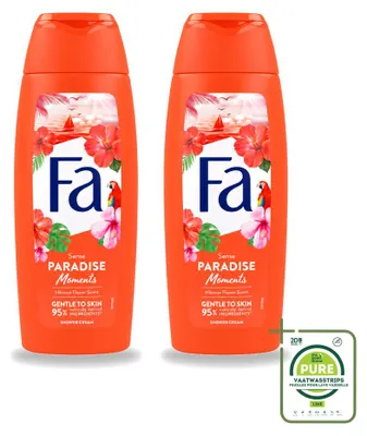 Produktbild von 2 x Fa Paradise Moments Douchecreme Hibiscusbloem 250 ml - Großpackung - 2 Stücke