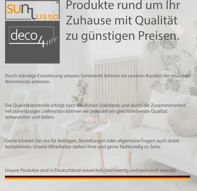 Produktbild von Deco4Me Doppelrollo Klemmfix ohne Bohren – Duo Rollo mit Kettenzug, lichtdurchlässig & blickdicht – 95 x 200 cm, Weiß, KI-generiertes Bild