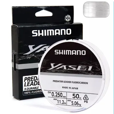 Obrázok produktu pre Shimano Yasei Predator Fluorocarbon rybársky vlasec (transparentný, 50 m)