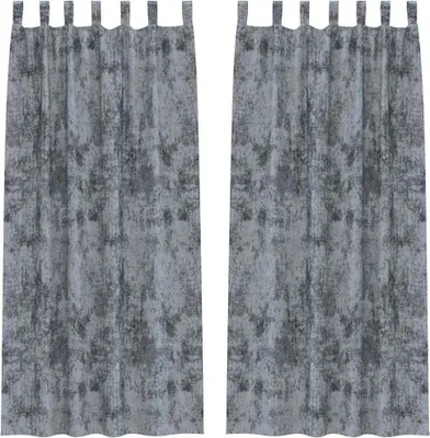 Produktbild von vidaXL Samtvorhänge mit Vorhängen 2 pcs Silber Grau 260 x 140 cm Samt