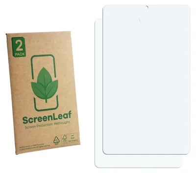 Produktbild von 2x ScreenLeaf Schutzfolie für Ulefone Tab A9 Pro nachhaltiger Displayschutz Display Schutz Folie Klar Transparent