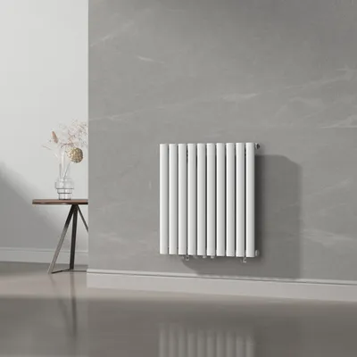 Zdjęcie produktu dla Grzejnik rurowy 'Nore' Biały 60x60cm Jednowarstwowy 449W