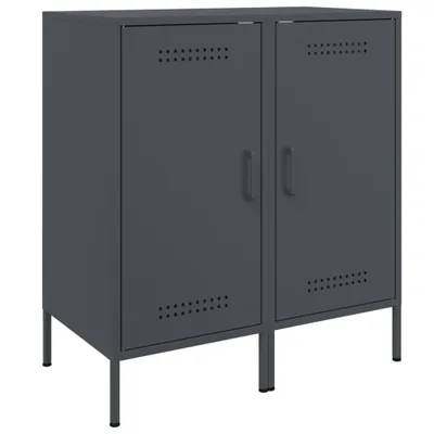 Produktbild von Sideboards 2 Stk. Anthrazit 36x39x79 cm Stahl