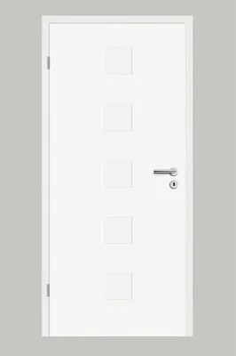 Produktbild von Pertura Zimmertür Linum 03 weiß lackiert (ähnlich RAL 9010) 86,0x198,5 cm Links