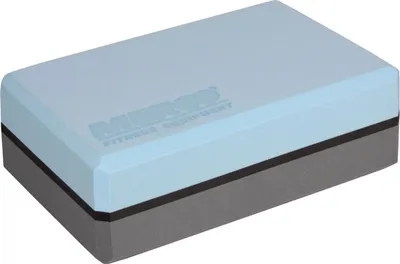 Image de Yoga Block Duo Bloc de yoga bleu-gris hauteur/largeur 7,5 cm