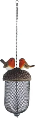 Immagine prodotto di mangiatoia per uccelli 13,5 x 22,2 cm in poliresina marrone