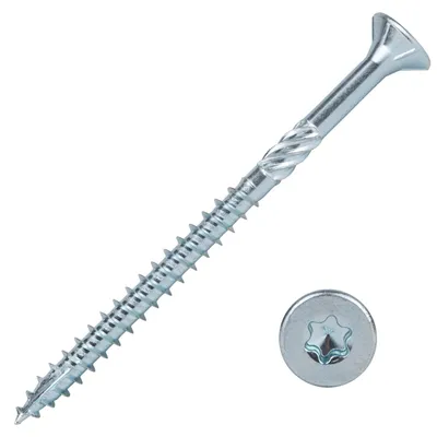 Produktbild von Spanplattenschrauben Verzinkt 5 x 70 mm Torx 25 Teilgewinde - Schachtel mit 200 Schrauben