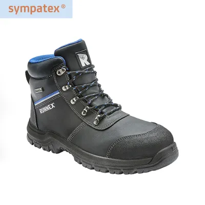 Produktbild von RUNNEX® S3 Sympatex®-Sicherheitsschnürstiefel SPECIAL STAR, Schwarz/Blau