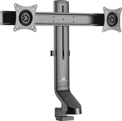 Zdjęcie produktu dla Uchwyt biurkowy na dwa monitory Uchwyt biurkowy na komputer 360° Pełny ruch 14 kg 17-27" Domowe biuro
