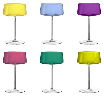 Produktbild von Champagnergläser in 6 Farben, 230 ml – 6er-Set