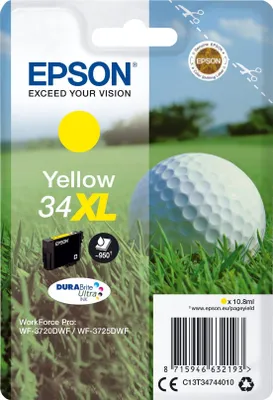 Produktbild von Epson Tintenpatrone yellow DURABrite Ultra Ink 34 XL T 3474