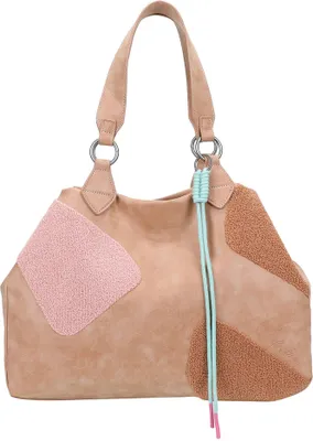 Produktbild von Fritzi aus Preußen Shopper Schultertasche Izzy Medium Limited Happy Flocked Soft Vintage taupe