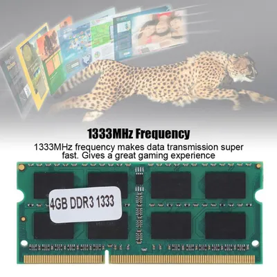 Image de Mémoire DDR3 pour ordinateur portable, 4 Go, 1333 MHz – RAM DDR3 4 Go pour Intel