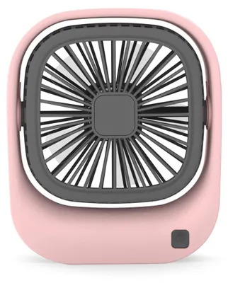 Produktbild von Handventilator, Mini-Ventilator, kleiner tragbarer Ventilator mit Halterung, USB-wiederaufladbarer Wimpernventilator