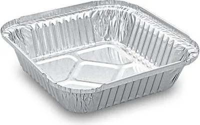 Produktbild von 500x Alu-Servierschalen Menüschale 500ml 164x164x36mm