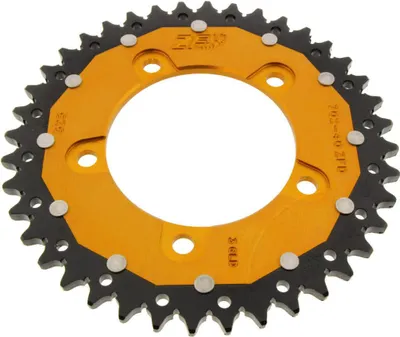 Produktbild von ZF Krone 40 Zähne Teilung 525 rot schwarz dual für Aprilia