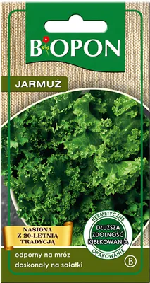 Zdjęcie produktu dla Biopon Jarmuż Halboher Gruner Krauser - Nasiona 1 G - Nasiona Ogrodnicze