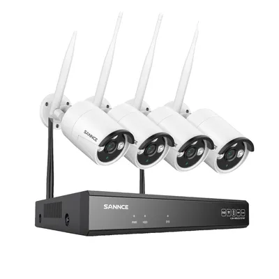 Image de Kit de surveillance, qualité vidéo 5MP, communication vocale bidirectionnelle, 0 To