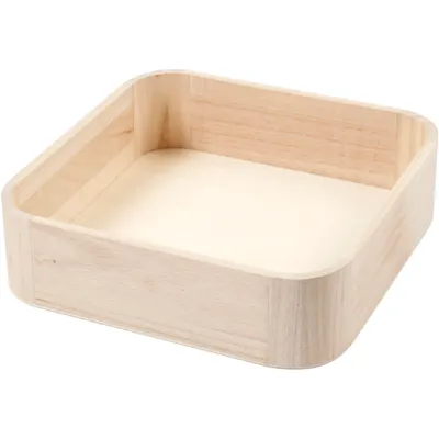 Produktbild von Creativ Company Holztablett 25x25x7 cm dekoratives Tablett