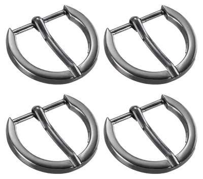 Metallene Rollschließen, 4 Stück, 25 mm, Schwarz
