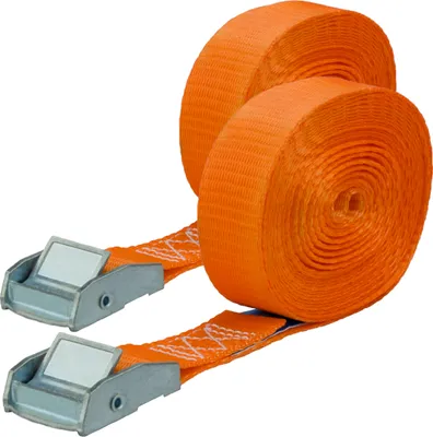Produktbild von Spanngurte mit Schnellverschluss 2er Set | 25mm breit | 5m lang | bis 250kg | Zurrgurte für Ladungssicherung | Spanngurte mit Klemmverschluss | Gurtband