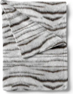 Productafbeelding van Siberische witte tijger deken, 140x200 cm, grijs