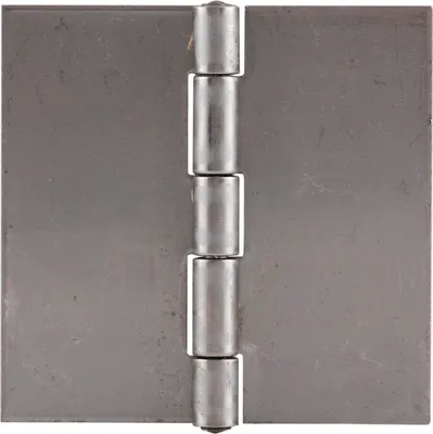 Produktbild von Anschweißscharnier mit festem Stift, 60 x 60 x 1,5mm,Rollen ø 6,7 mm, Edelstahl