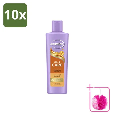 Obrázok produktu pre 10 x Šampón Andrélon Oil & Care pre suché a kučeravé vlasy, 250 ml - výhodný balík - 10 kusov